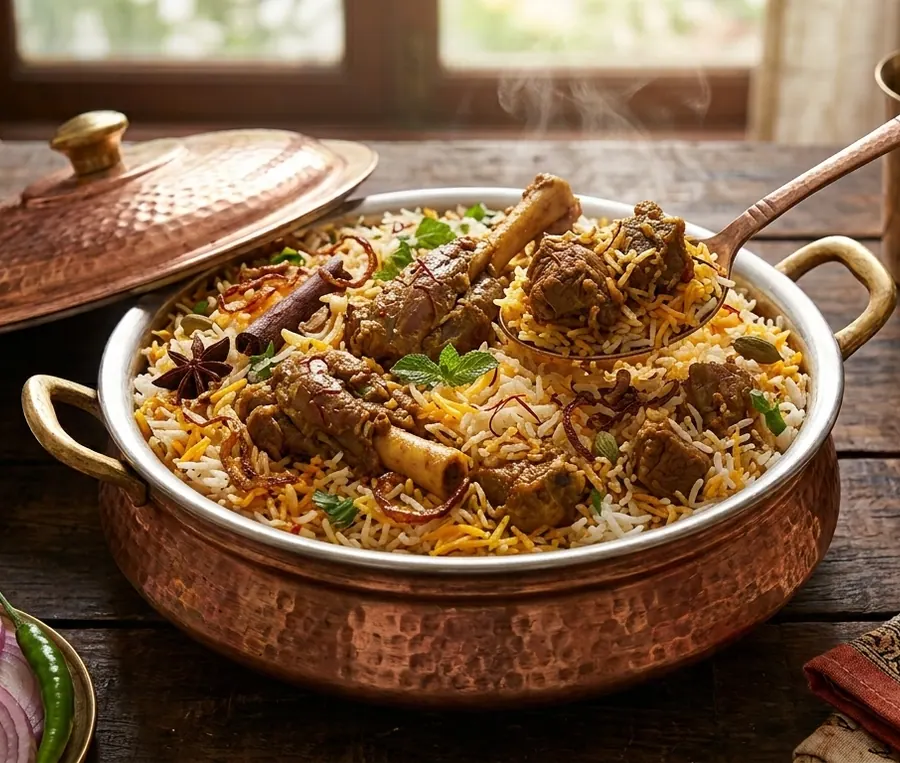 Lamb Biryani with Raita